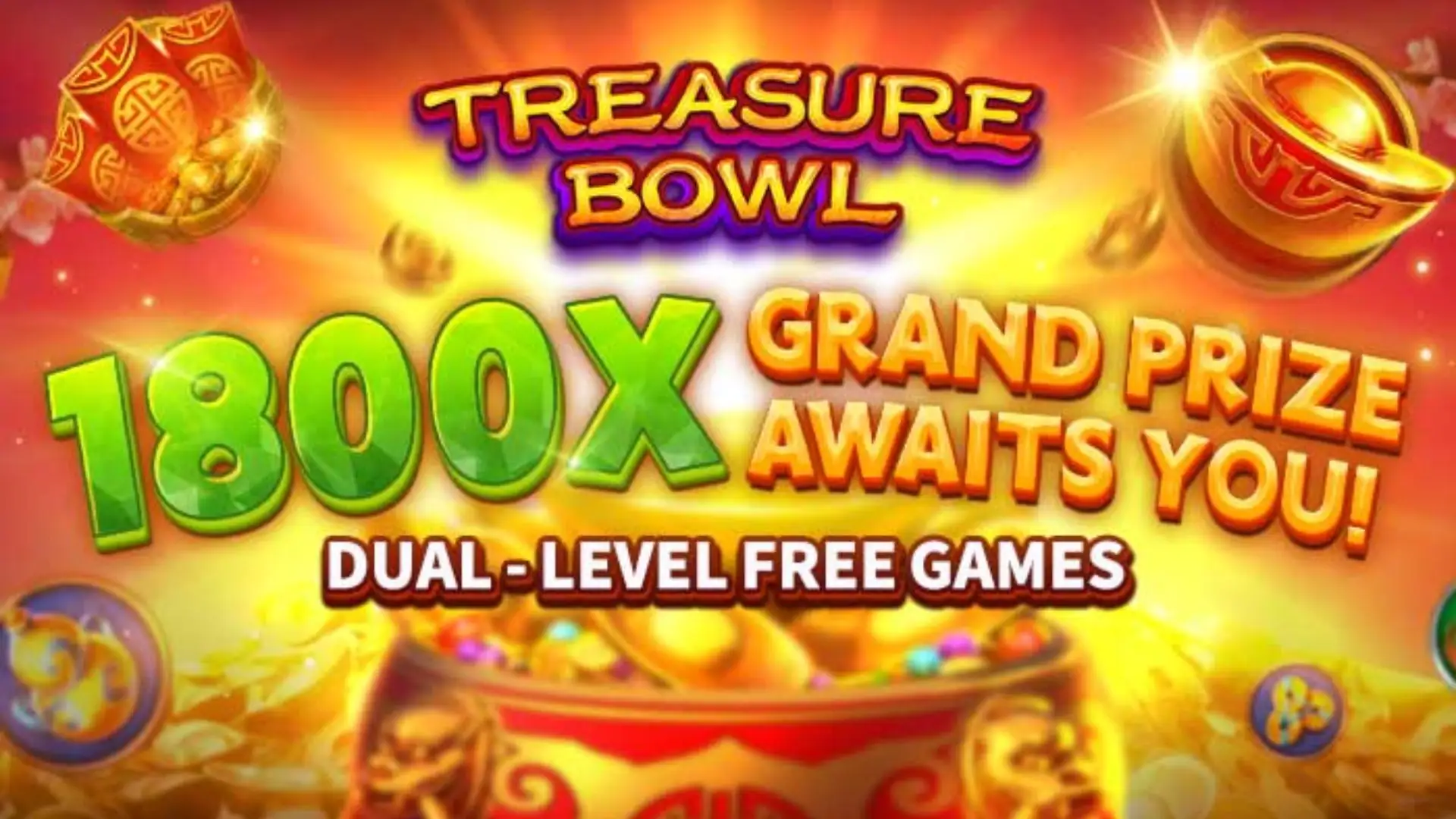 Multiplicadores Treasure Bowl win444 - 7777x Máximo com Tigela Dourada